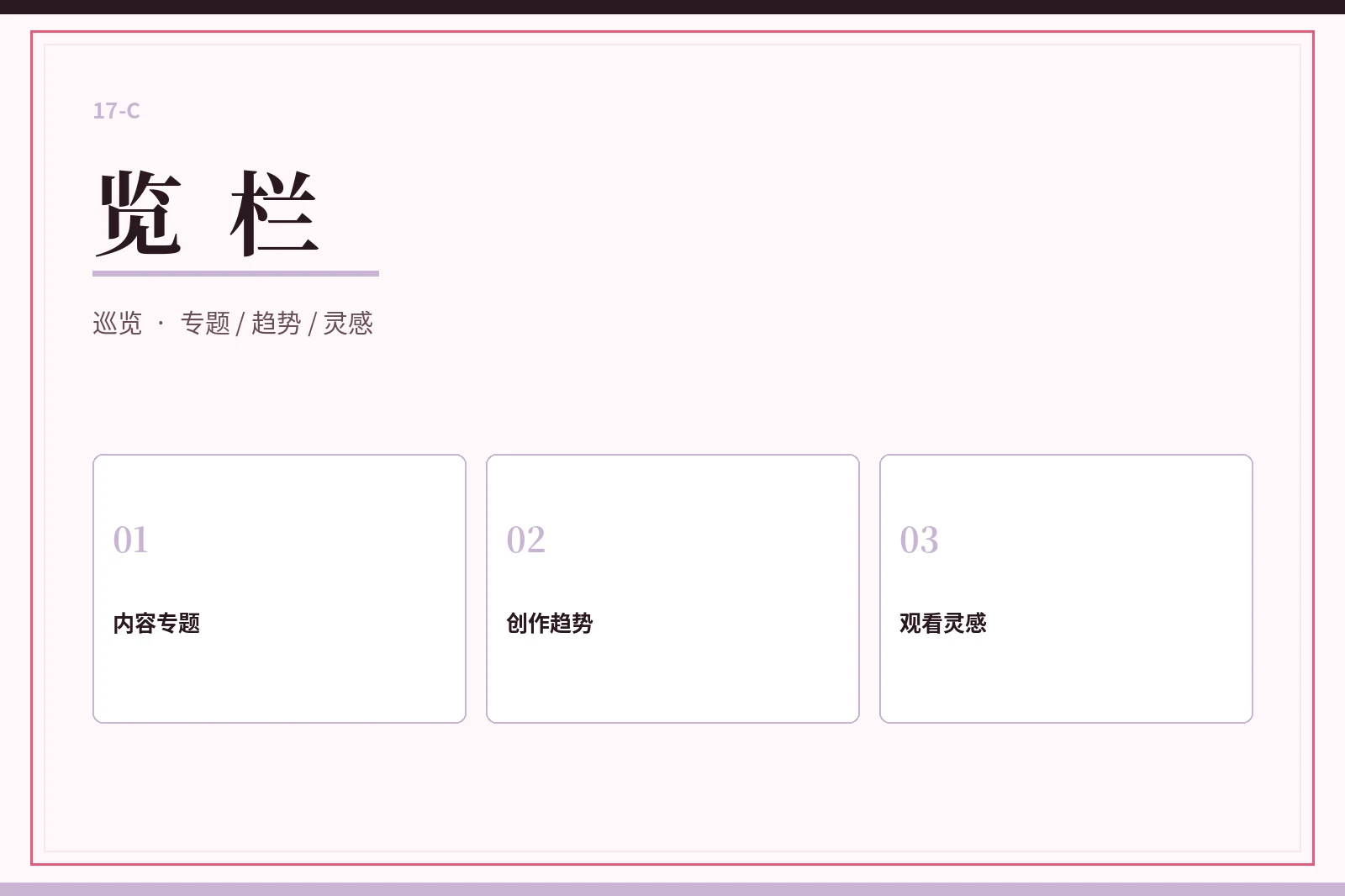览栏专题索引